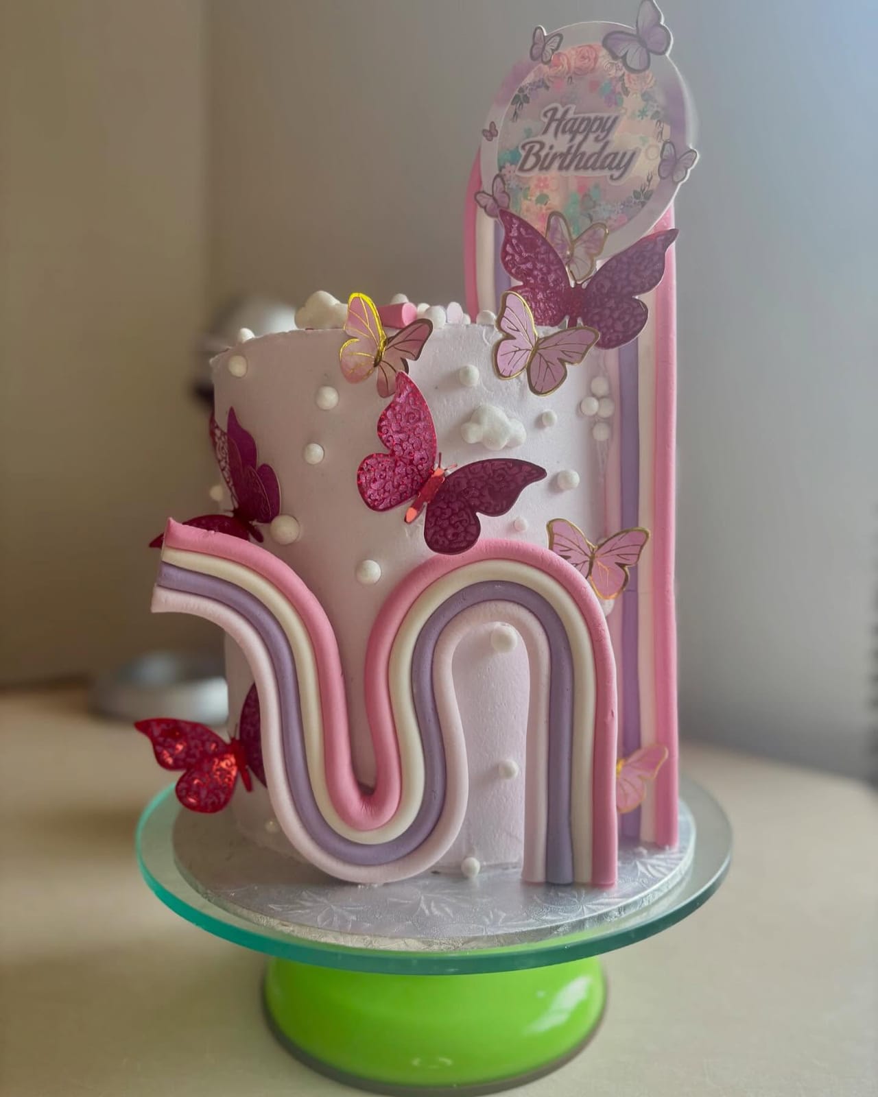 Butterfly Rainbow Cake by Baked by Mono