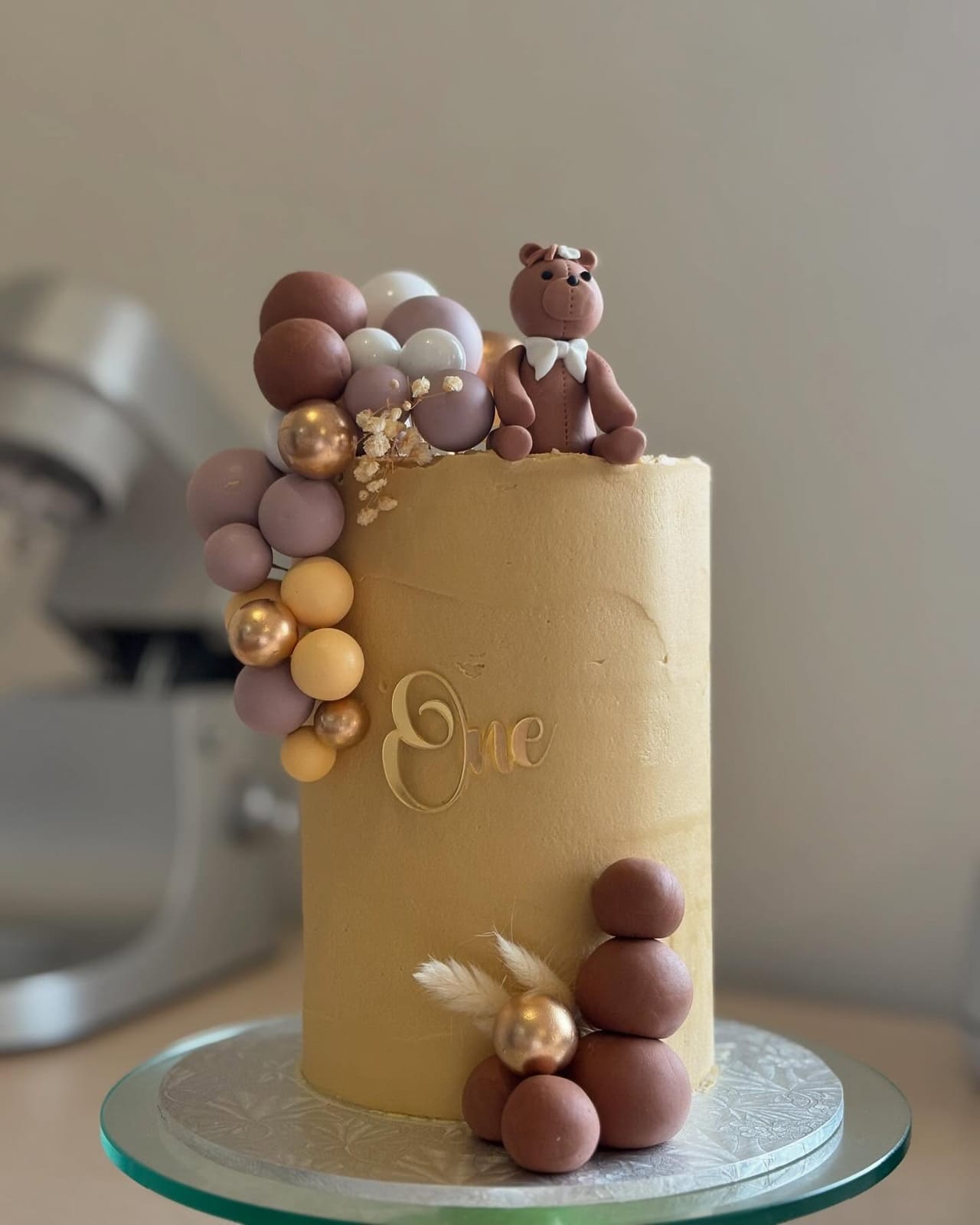 First Birthday Teddy by Baked by Mono