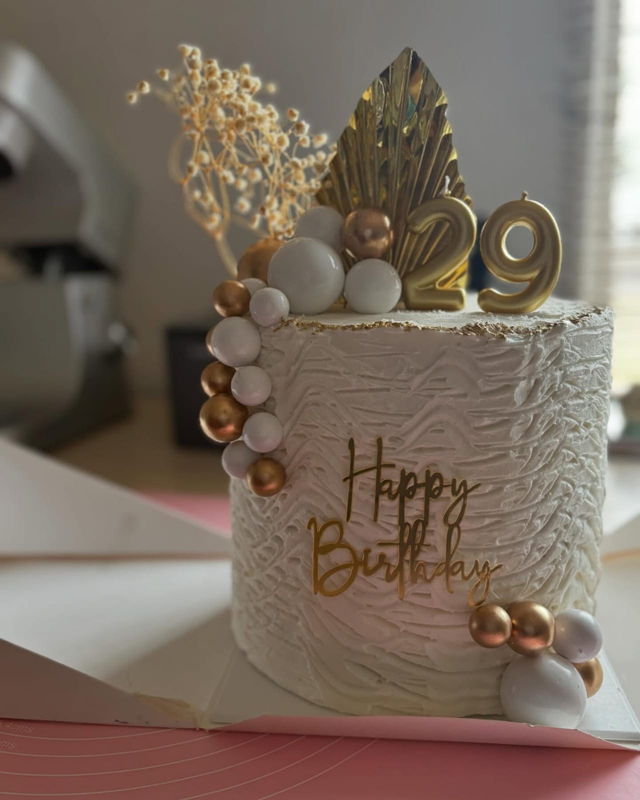 Textured Cream Cake by Baked by Mono
